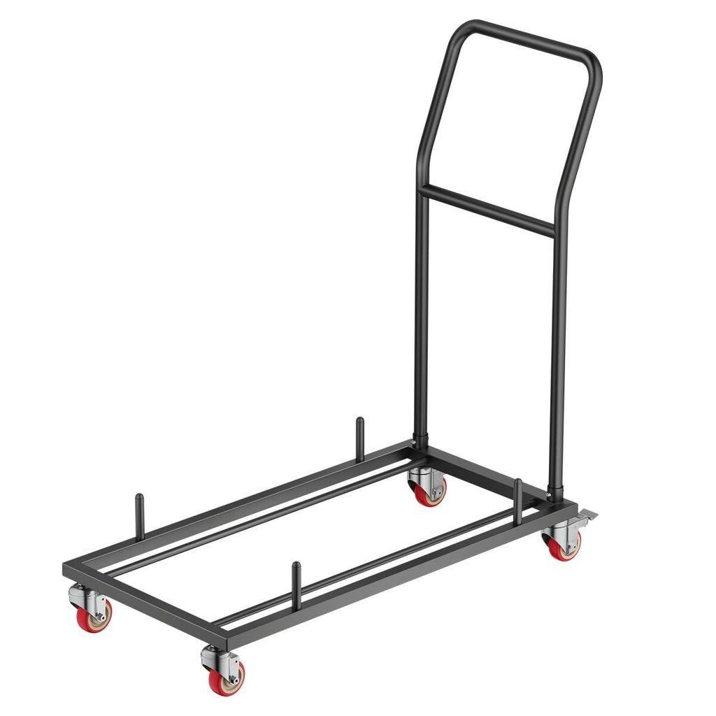 Folding Chair Rack Cart for 25 Chairs of 300 LBS L-shape Horizontal