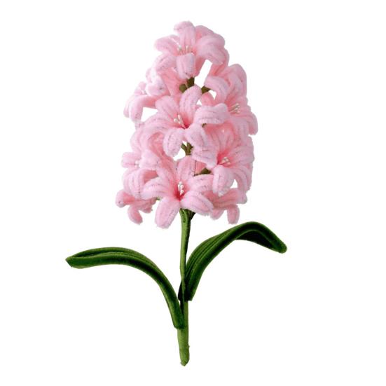 Finished Pipe Cleaner Hyacinth Flower Handmade Artificial Flower Craft for Valentine's Day Wedding Living Room Home Table Decor