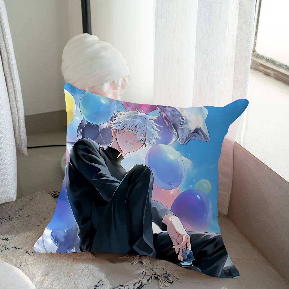 Anime S-Satoru G-Gojo Pillow Cover Sofa Cushion Cover Home Room Decoration Children Gift
