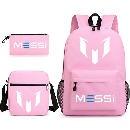 Peripheral Printed Schoolbag 3-Piece Pencil Case Shoulder Bag Backpack
