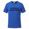 Natural Selection Printing Man T-shirts Evolution Graphic T Shirts Fashion Streetwear Harajuku Tops Male Oversized Clothing