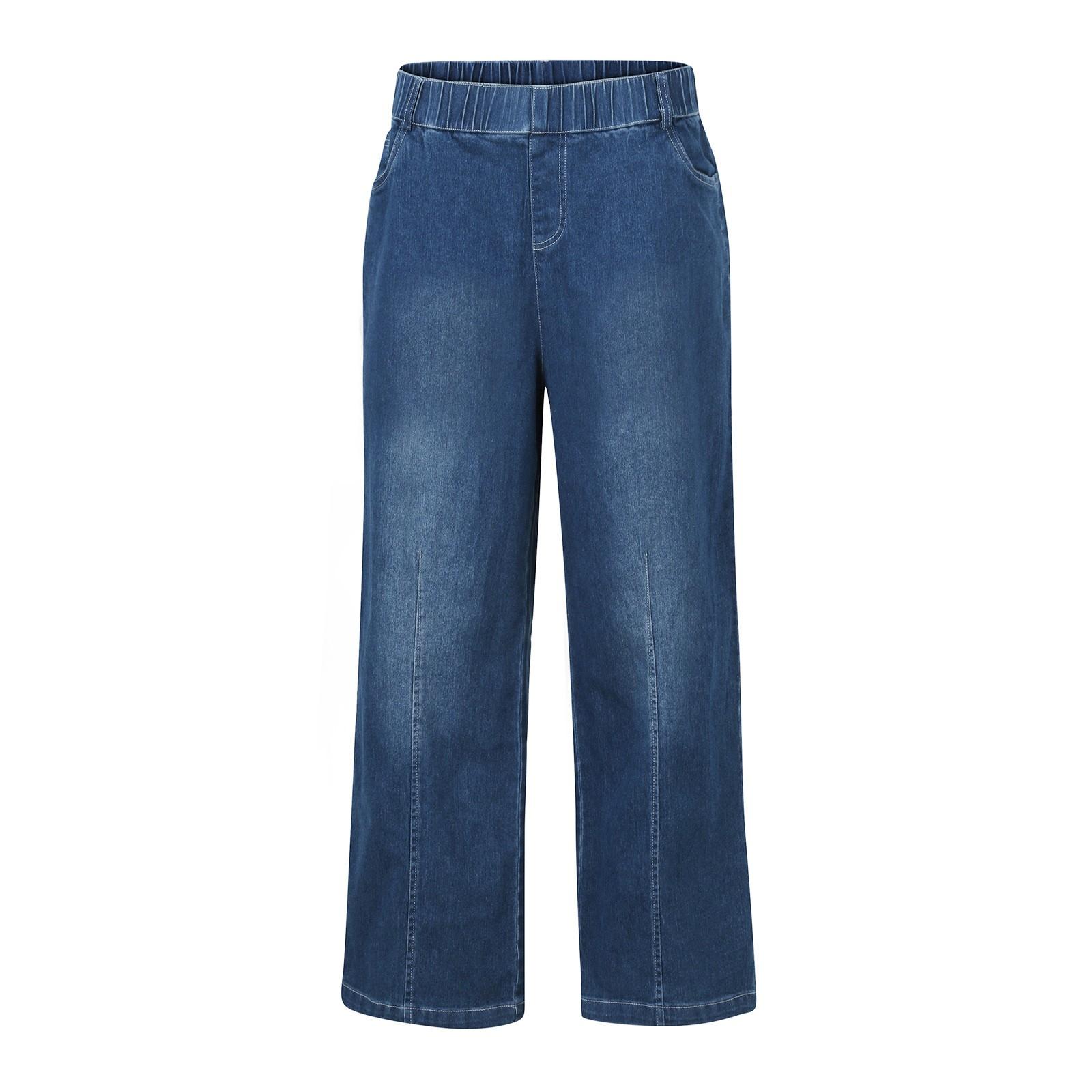 Новые широкие джинсы для женщин — фото 5