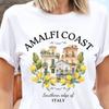 Amalfi Coast Shirt, South Italy Tee, Italian Houses T-shirt, Unisex