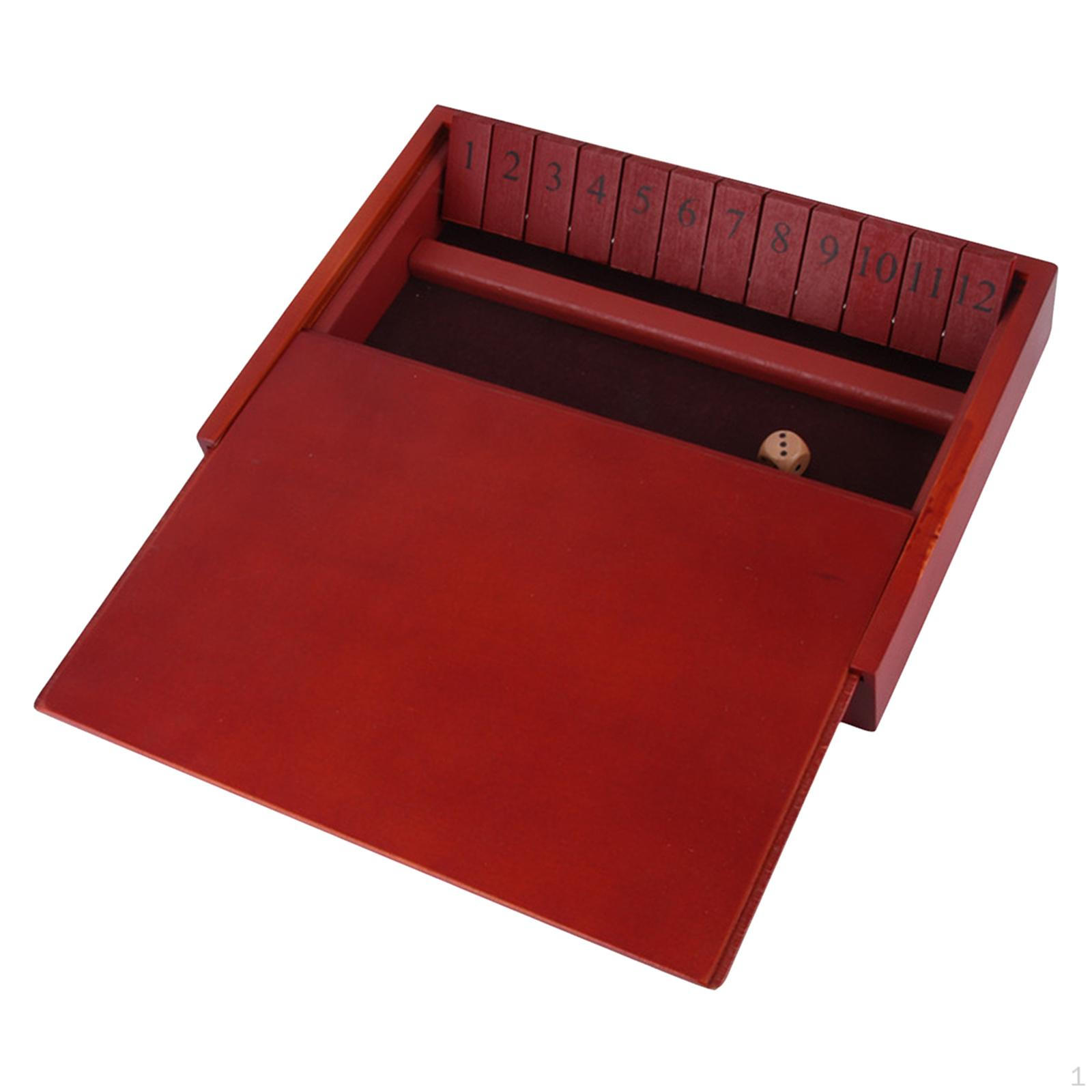 

Игра Захлопни коробку Деревянная 12 чисел для подарка на день рождения, семейных посиделок, бара