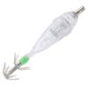 Fishing LED Lure Light Squid Shape White Light Color Bait Underwater Lure Lamp with Hook
