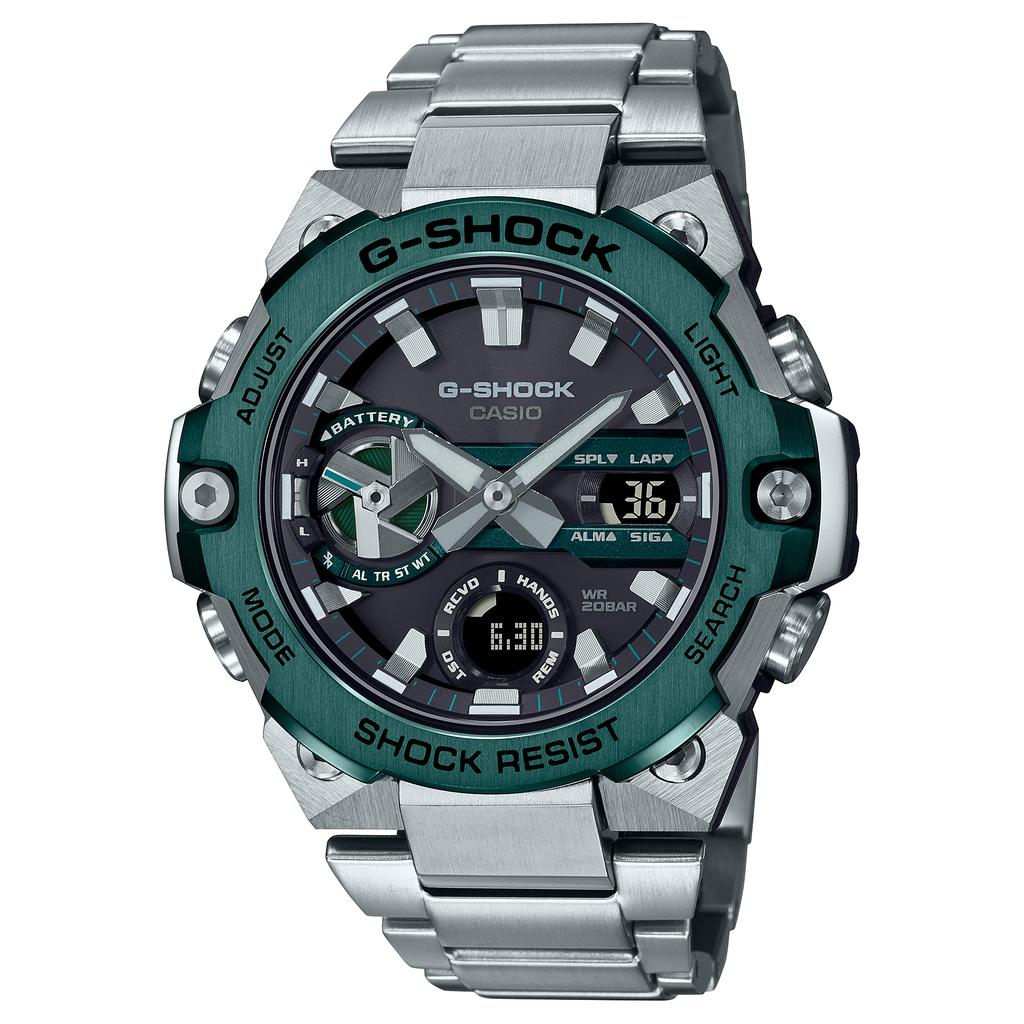 Casio Men's Stainless Steel 200M Water Resistant Shock Resistant Quartz Watch GST-B400CD-1A3