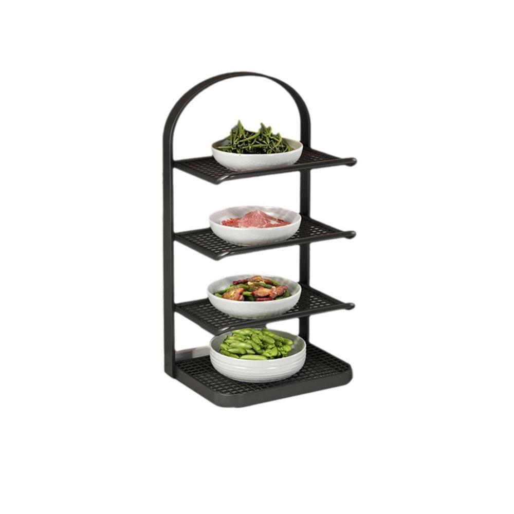Large Capacity Side Dish Rack Matal Food Sorting Tray Practical Vegetable Storage Tray  Shoes