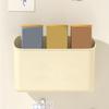 Magnetic Wall Storage Box Large Capacity Plastic Refrigerator Side Organizer for Kitchen Dining