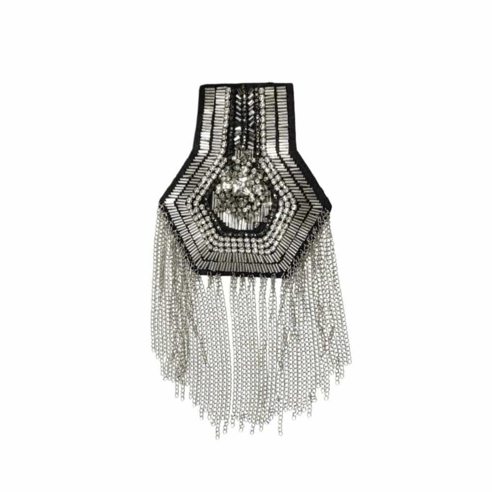 Decorative Tassel Epaulettes Rhinestone Shoulder Mark Shoulder Board Theatrical Cosplay