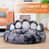 Acogedora y cómoda cama para perro con forma de pata, cama cálida para perro, cojín para tu amigo peludo, cama para perro esponjosa, estera para gato, sueño profundo, cálido y grueso