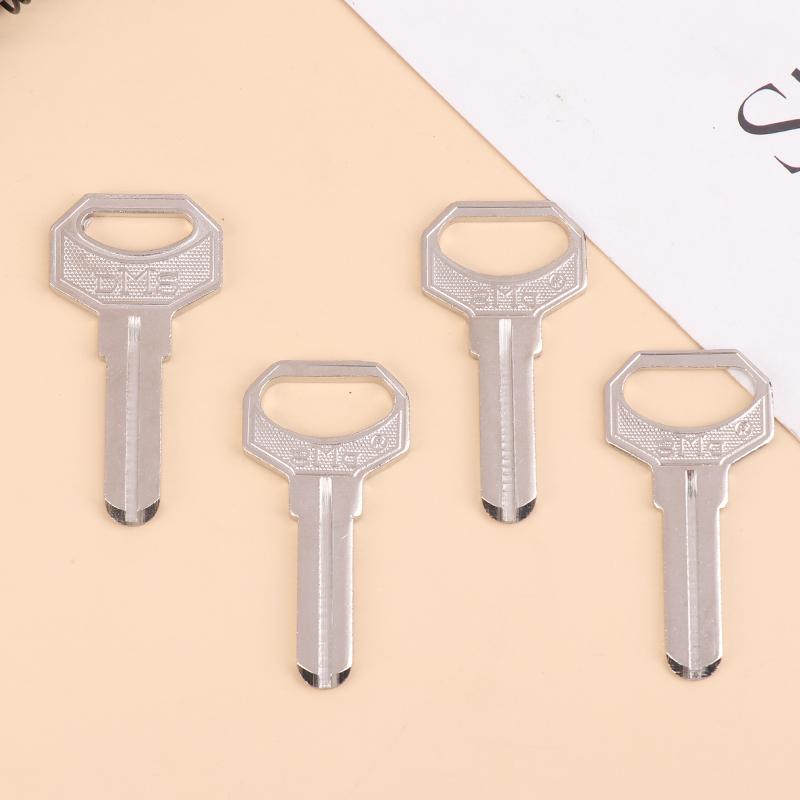 10Pcs Key Embryo Middle Slot Small Square Computer Punching Dms Key Blank Fingerprint Lock Password Lock Blank