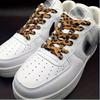 Leopard Print Snake Pattern Shoelaces, Trendy Retro Flat Laces Suitable for Canvas Shoes, Sneakers, And Sports Shoes. Unique Design with Two-Tone