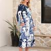 Women's Fashionable Loose Halloween Printed Round-neck Dress