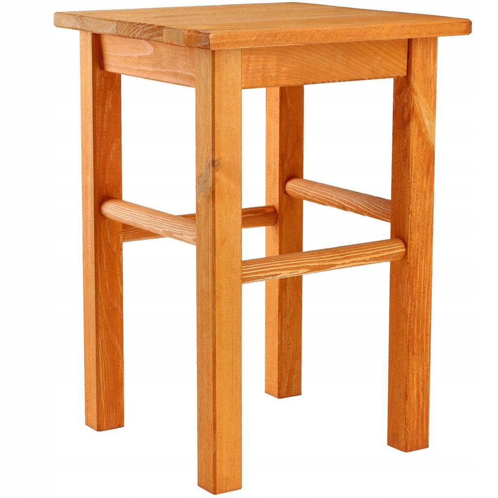 KADAX Wooden Kitchen Stool Chair 43.5cm Solid Alder