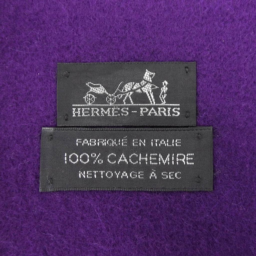 Excellent HERMES Stall purple cashmere Women Used