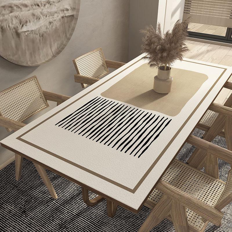 

Водонепроницаемый кожаный коврик для стола Легко чистится Высокотемпературостойкий Защитник стола Маслостойкий Коврик для обеденного стола Для дома и кухни 80 x 140cm