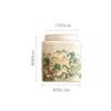 Simple Ceramic Mountain Water Tea Caddy with Lid Sealed Candy Jar Household Multi-functional Coffee Bean Nut Powder Storage Box