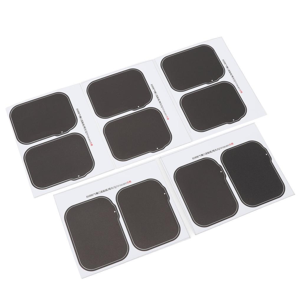 5 Pairs Bike Sealing Wheel Valve Cover Sticker Matte Mountain Bike Bicycle Riding Decorative Sticker