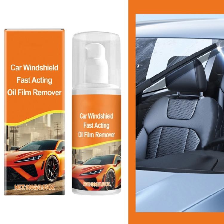 Car Glass Oil Film Remover Hydrophobic Coating Windshield Cleaning Agent 100g Detailing Cleaning for Car Home