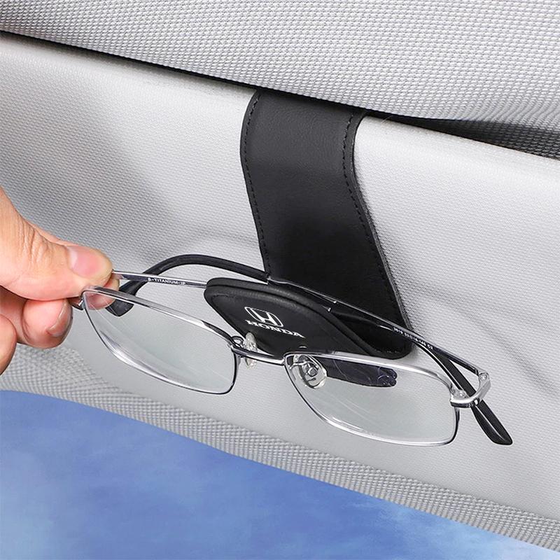 Car Interior Glasses Clip Sunshade Storage Brace Auto Accessories For Honda civic accord fit jazz pilot CRV odyssey passport HRV