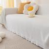 Plain Sofa Cloth Covers The Whole One-piece Cushion, Non-slip and Dustproof Cover, Multi-purpose Blanket.