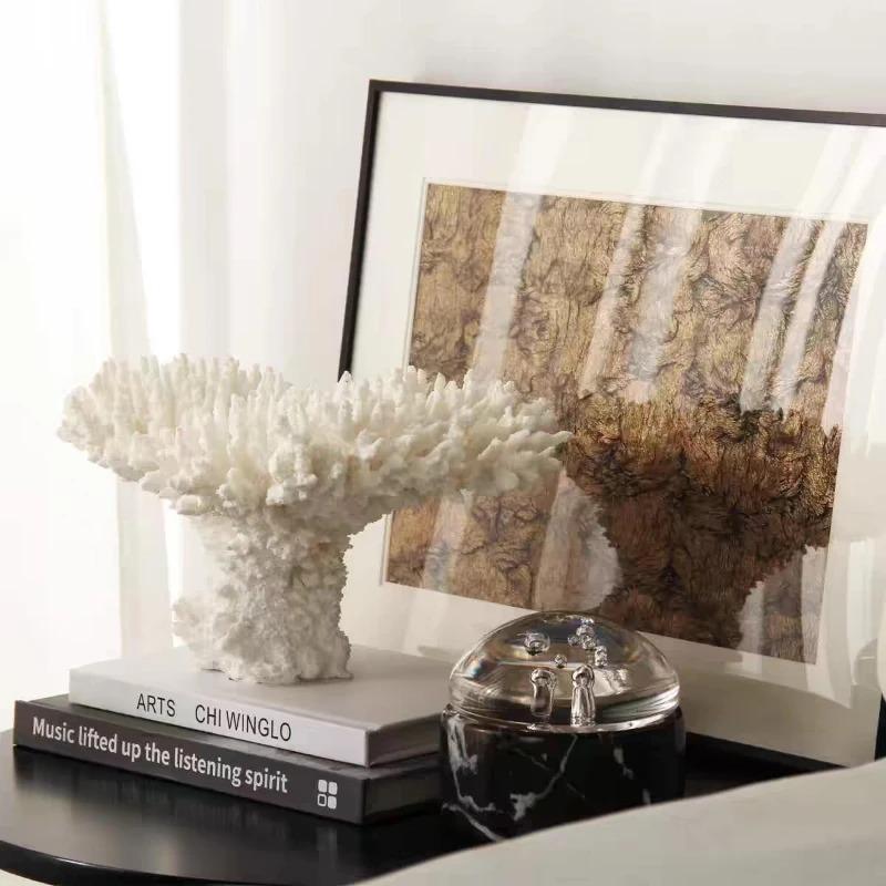 Modern Coral Ornaments Art Creative Aesthetic Miniature Ornament Minimalist Funny Accessories Home Interior Room Decorations