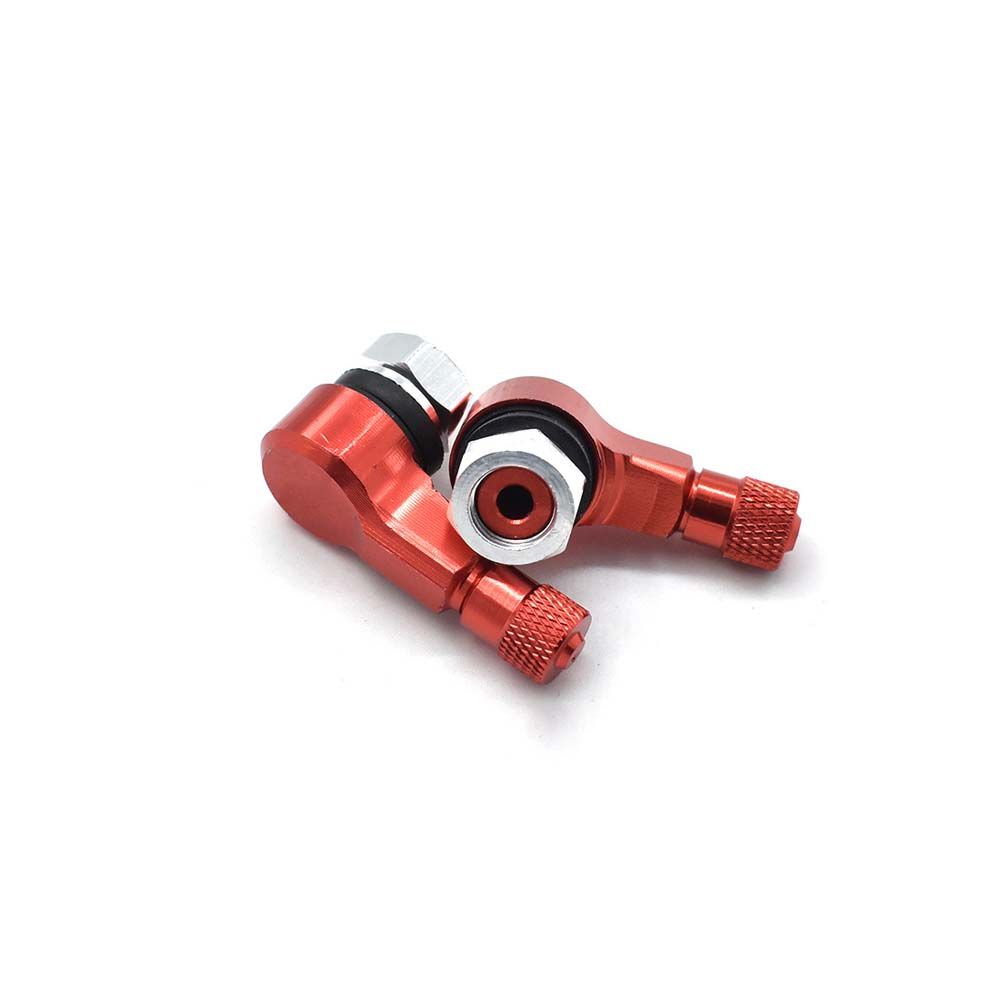 Zinc Zinc Alloy CNC 90 Degree Angle Valve Adaptor Motorcycle Gas Nozzle Extension Valve Stem Tyre Valve