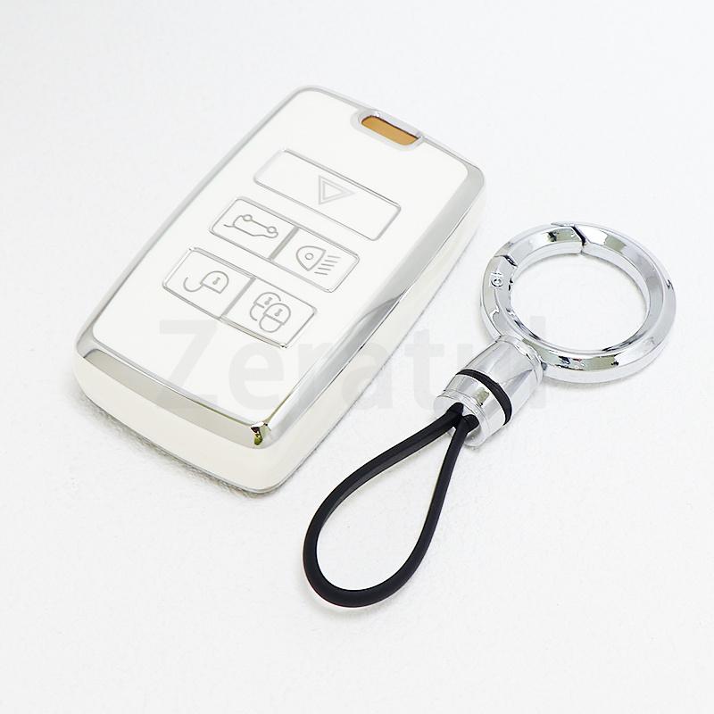Car Smart Key Cover Case Bag Fob Shell Holder Protector Keychain For Land Rover Range Rover Evoque Discovery Sport 5 -