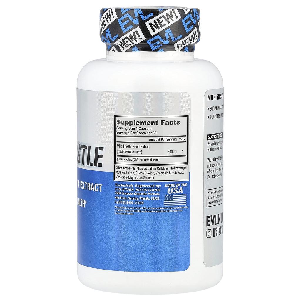Milk Thistle, 300Mg, 60 Veggie Capsules