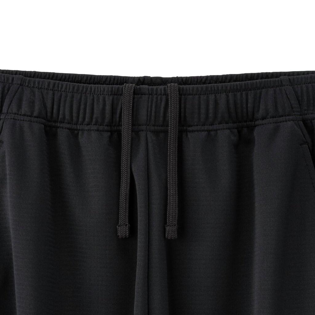 Mizuno Training Wear Navidry Knit Current Model L Shorts, Shorts, Sweat-Absorbent, Quick-Drying, UV, UPF15, (32MDC190), Men's, Black/Silver,