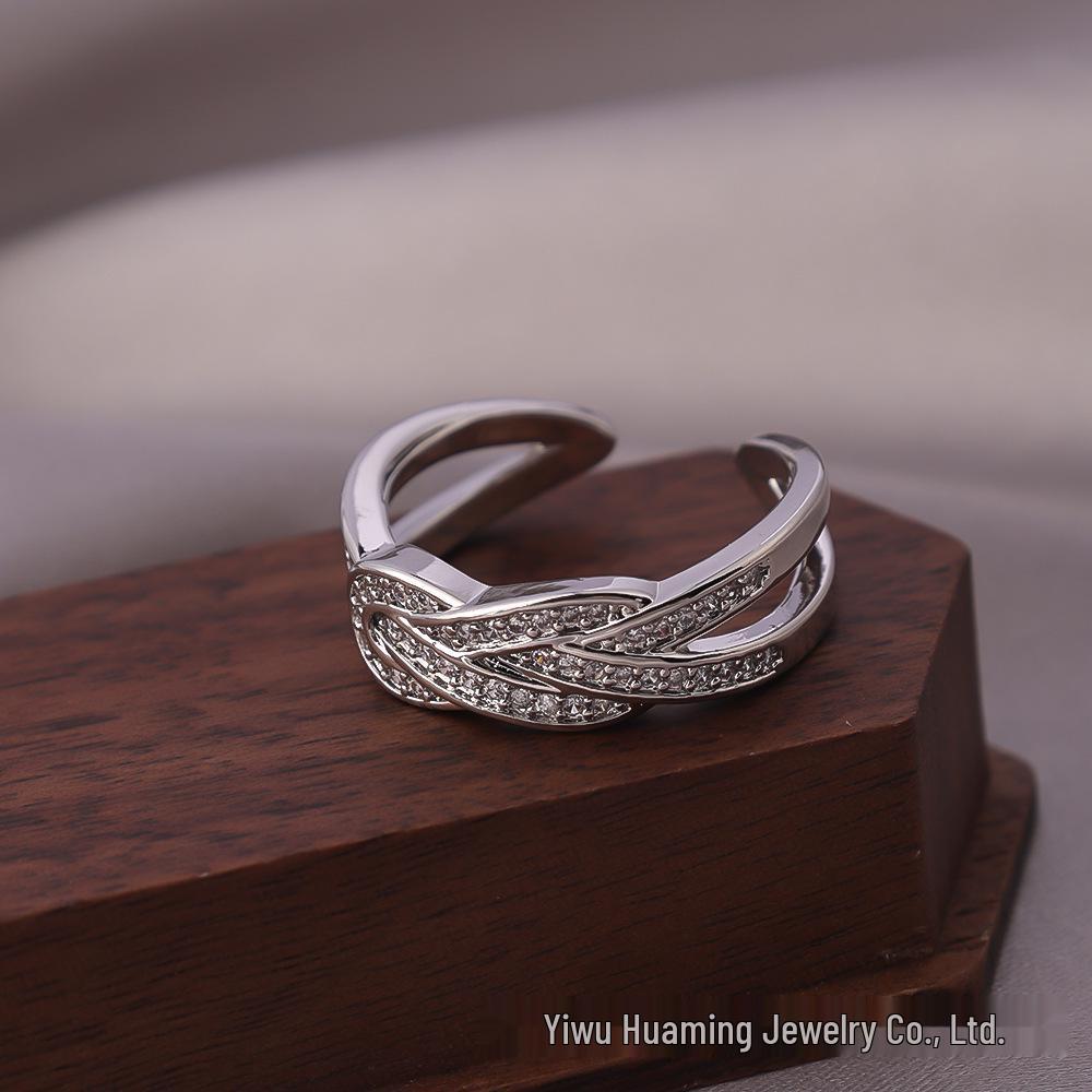 

Adjustable Vintage Zircon Ring - Sweet & Cool Style, Washable, Non-Fading, Perfect for Index Finger.