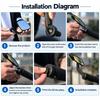 Glass ,Acrylic Bike Mirror ABS Frame Bicycle Rear View Mirror  15 To 22mm Handlebars