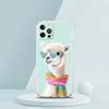 For iPhone 15 16 14 13 12 mini 11 Pro Max XS X XR SE 7 8 Plus Silicone Clear Cover Kawaii Alpaca lovely Luxury Phone Case