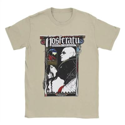 Men T-Shirt Nosferatu 1922 Horror Movie Vampire Funny  Tee Shirt Short Sleeve T Shirts O Neck Clothing Original