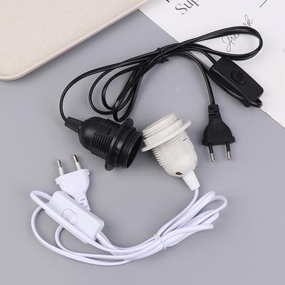 E27 220V Eu Plug Lamp Base Holder With 1.8M On/Off Power Cord Hanging Pendant Led Light Fixture Lamp Bulbs Socket Adapters