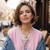Pink Gold Gold Plated Pendant Necklace Three-Layer Clavicle Chain  Birthday Party