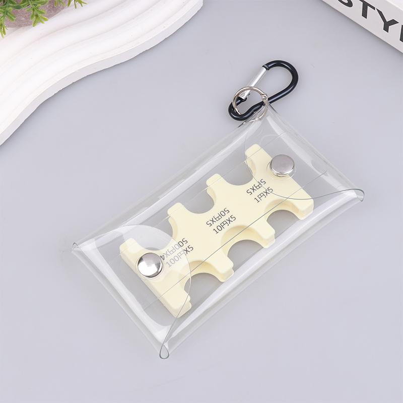 

Кошелек для сбора монет из ПВХ, мини-прозрачный японский держатель для хранения монет, портативный автомобильный держатель для размена монет жёлтый