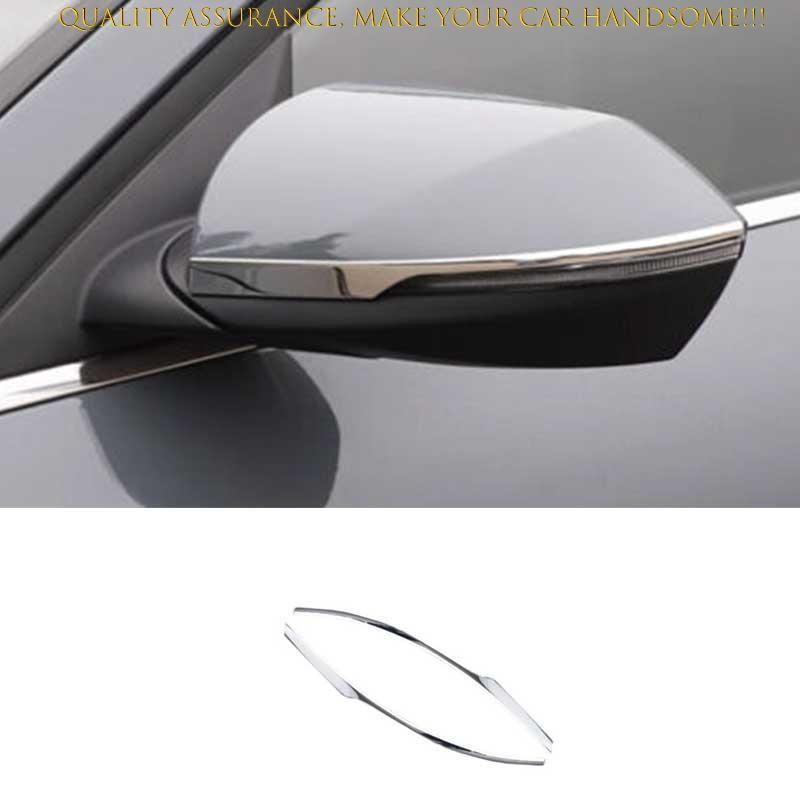 For Hyundai Elantra 2021-2024 Chrome Steel Rear View Mirror Strip Molding Trim