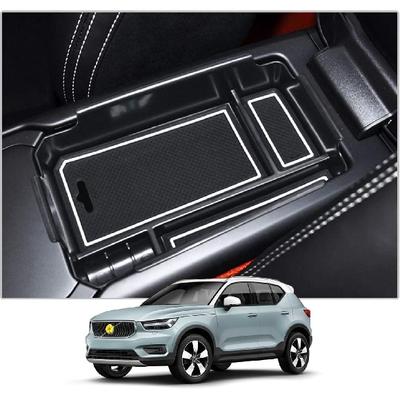 CDEFG Dashboard Storage Tray Suitable 2019 2020 2021 2022 2023 Volvo XC40 Interior Design Accessories ABS Black Material Armrest Insert Assist
