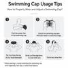 Silicone Swim Cap High Elasticity Waterproof Swimming Hat Ear Protection Comfortable Fit Stretchable Material Durable Design