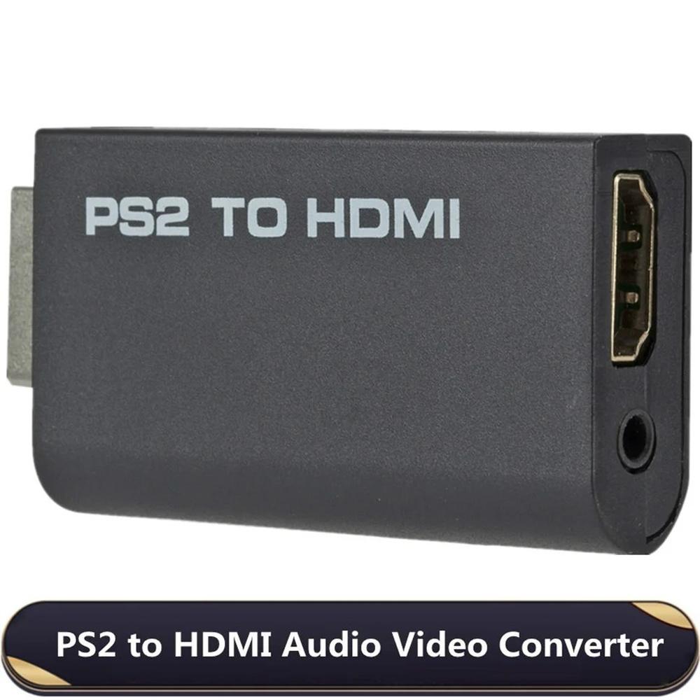1080P PS2 to HDMI-compatible Converter Adapter PlayStation 2 to HDMI Games Video Adapter Cable Supports PC All PS2 Display Modes