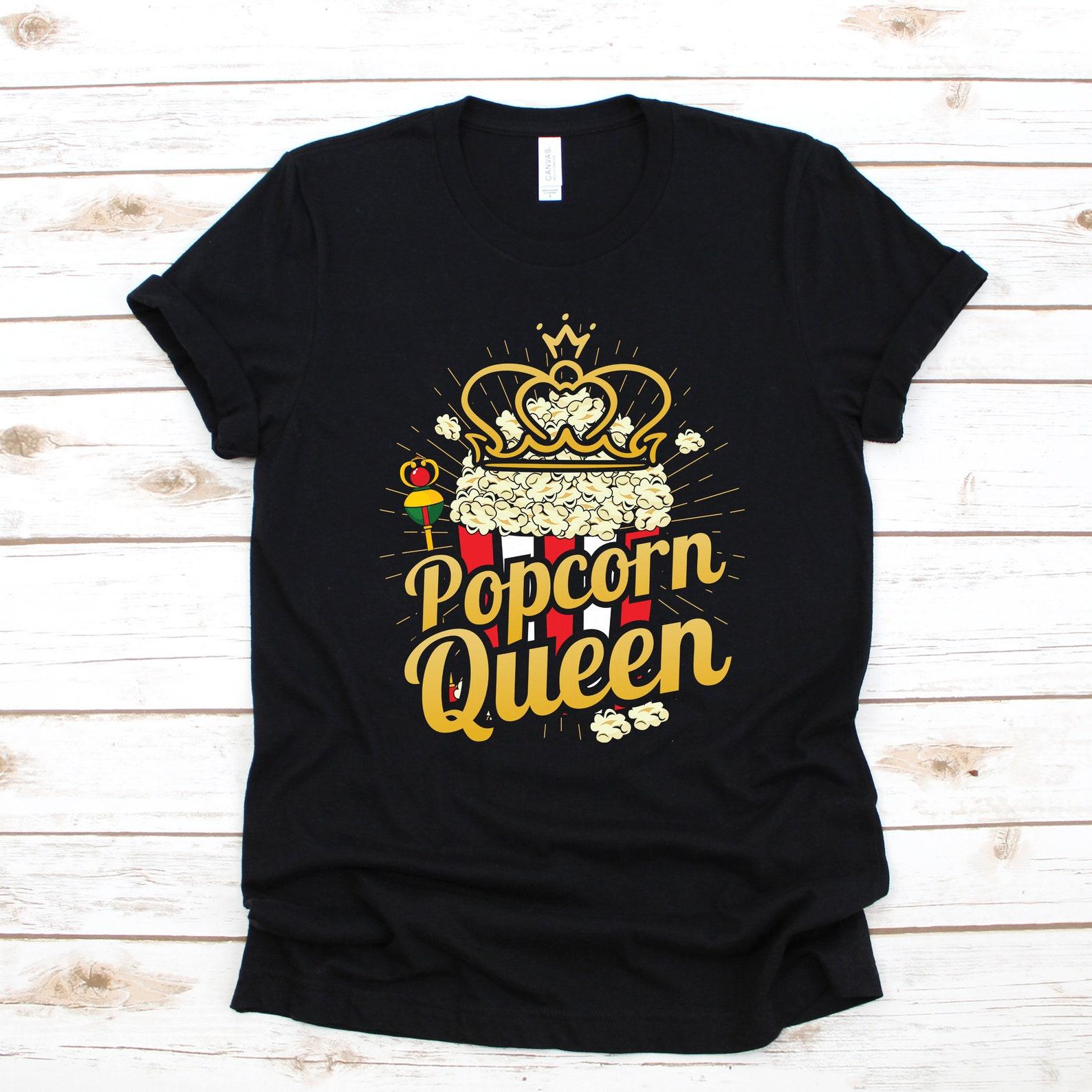 Popcorn Queen T-Shirt, T-shirt, Kids Tee, Toddler Tee, Tank Top,T-shirt, T-shirt XL