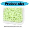 100Pcs Hard Fishing Beads Stopper Luminously Round Fishing Space Beans Stops Luminously  Fishing Line Beads Lure Accessories
