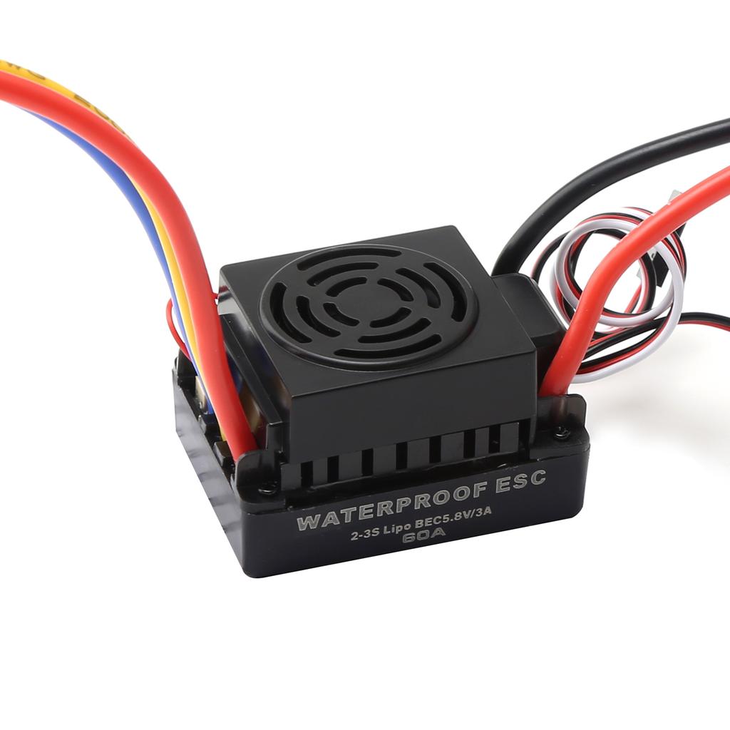 3650 4500KV Brushless Motor with 60A ESC & Heat Sink Combo Replacement for   HPI    1:8 Celsius 1:10 Remote Control Car and Boat Part