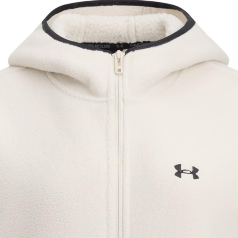 Under Armour Logo Color Block Hooded Knit Sports Long Sleeve Fleece Jacket Women jackets 6010177-279