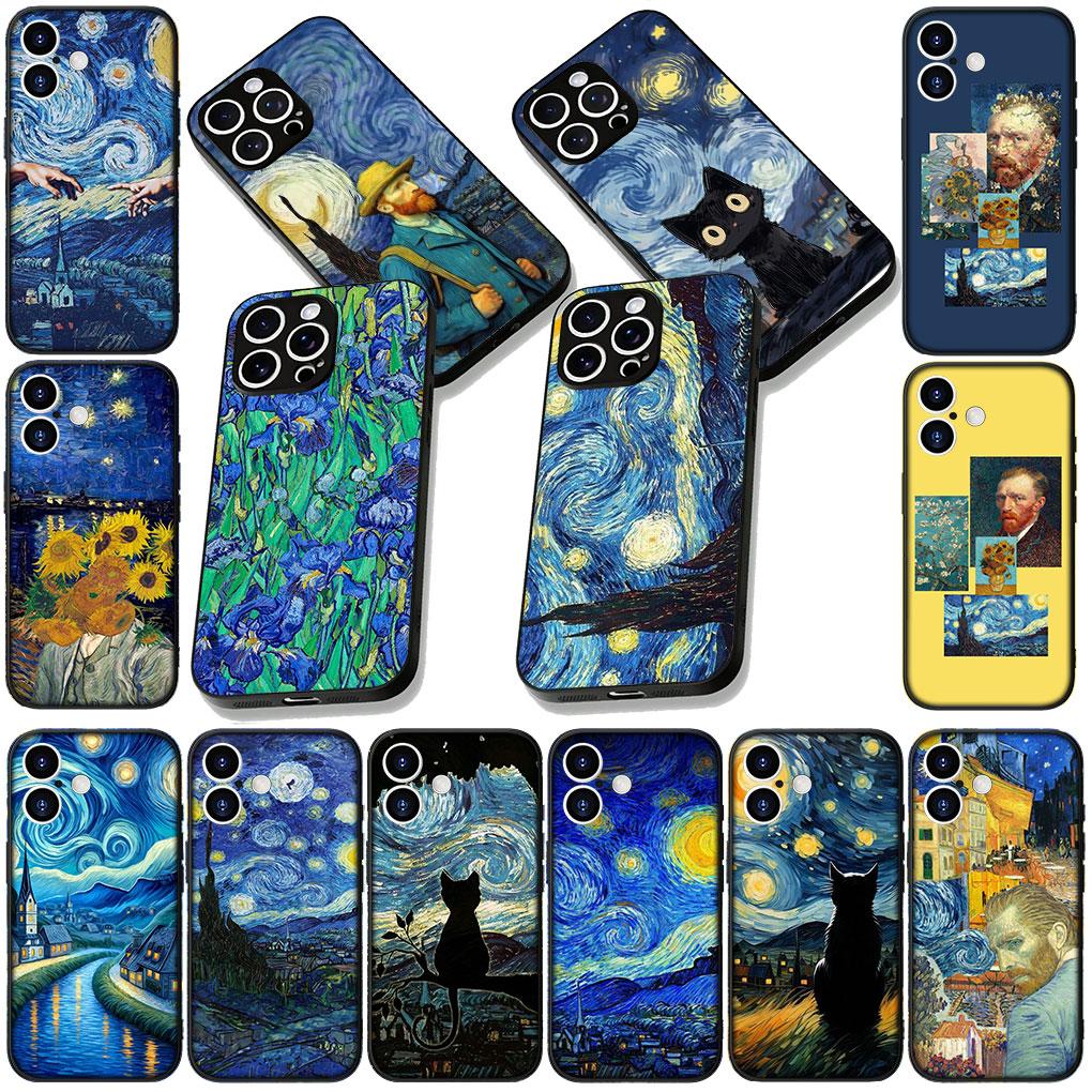 Phone Cover for Xiaomi Poco C75 C65 C71 C85 X7 X6 X5 F7 F8 Ultra F6 Pro Casing Flexible Case Starry Night Van Sunflower Gogh