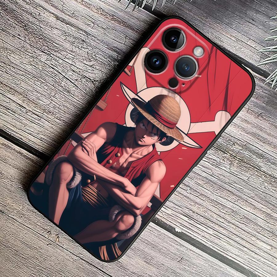 Anime One Piece Luffy Case for Apple iPhone 11 13 Pro SE 15 14 XR 16e 8 Plus XS X 16Pro Max 12 Mini 7 6s Soft Cover