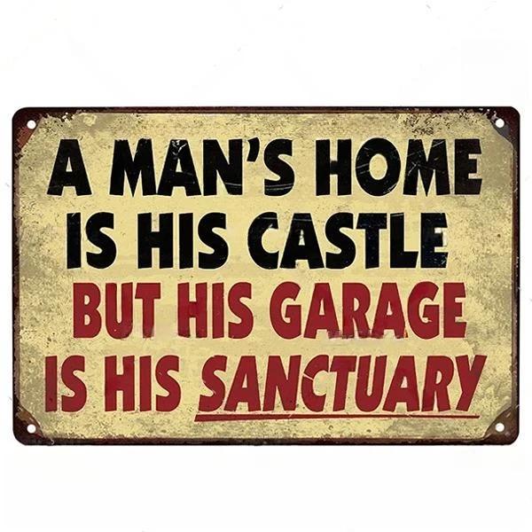 Vintage Dad's Garage Metal Tin Sign Decor Room Decoration Metal Plaque Garage Club Man Cave Bar Sign Poster Home Wall Decor