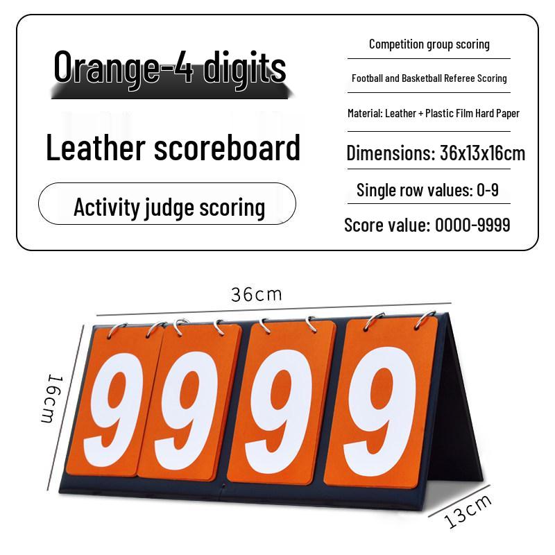 Multi-Sport Flip Scoreboard for Basketball, Billiards, Table Tennis, and Volleyball