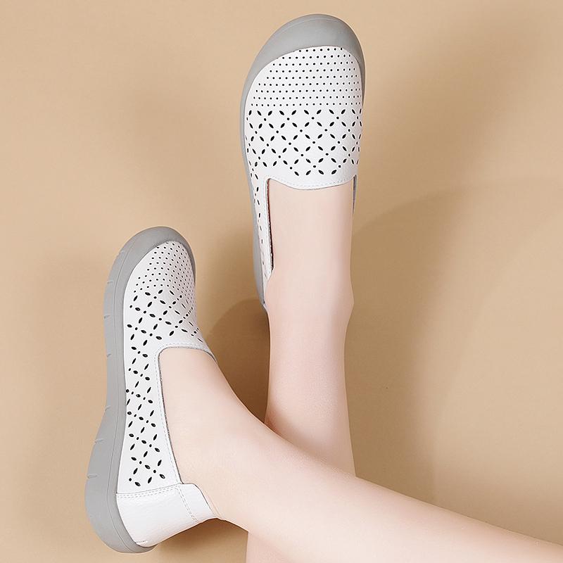 

Women Comfortable Shoes Summer Flat Shoes Breathable Mesh Outdoor Walking Shoes Slip On Female Casual Sneaker Lightweight 35